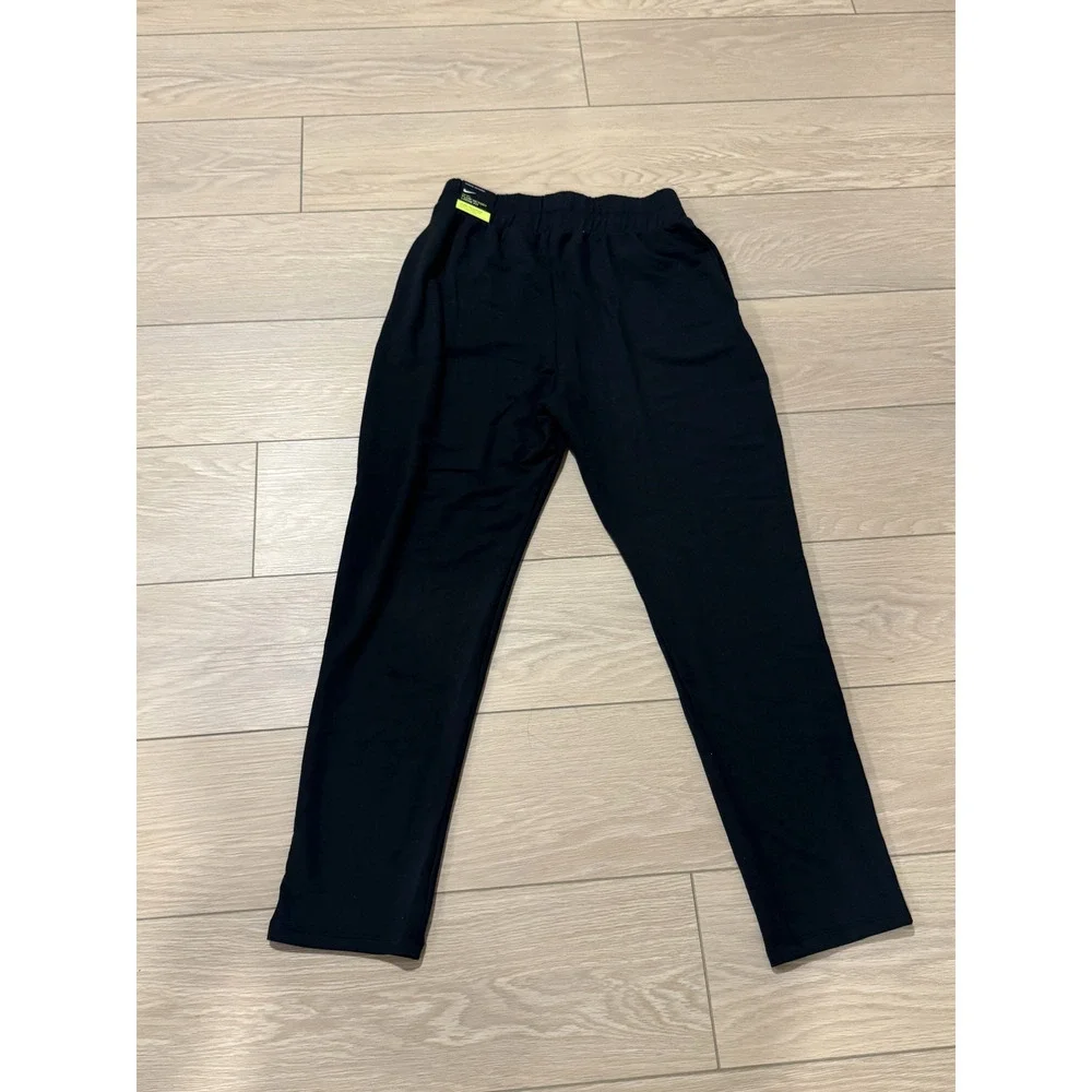 Nike Flow Victory Loose Fit Mid Rise Black Jogger Sweatpants Size S CQ0053 010